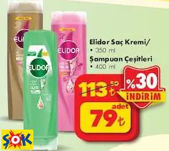 ELİDOR SAÇ KREMİ 350 ML ŞAMPUAN ÇEŞİTLERİ 400 ML ELİDOR SAÇ KREMİ 350 ML ŞAMPUAN ÇEŞİTLERİ 400 ML